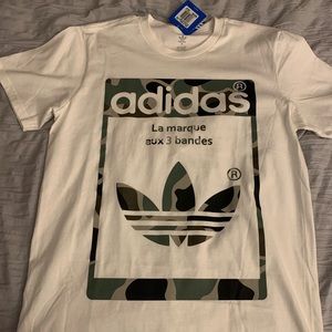 Adidas Men's Superstar T-Shirt Camo/White (M) NWT